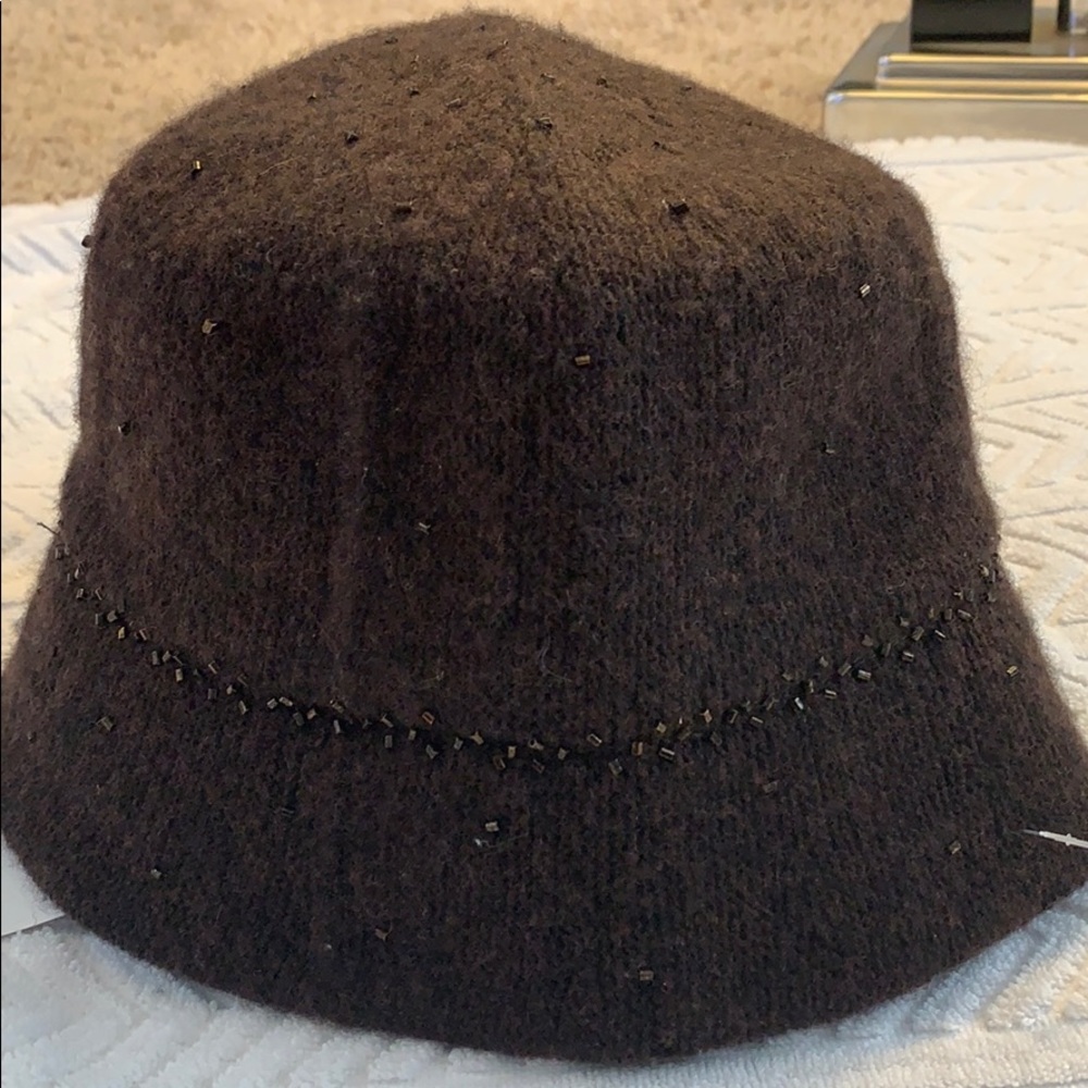NWT Nine West Black Wool Hat